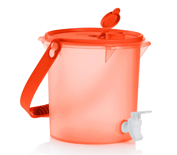 Tupperware® Jumbo Canister with Beverage Spout | Flip-Top Lid | 5 Quart / 4.8 Liter