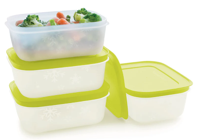 Tupperware® Freezer Mates® PLUS Small Shallow | 4-Piece Container Set